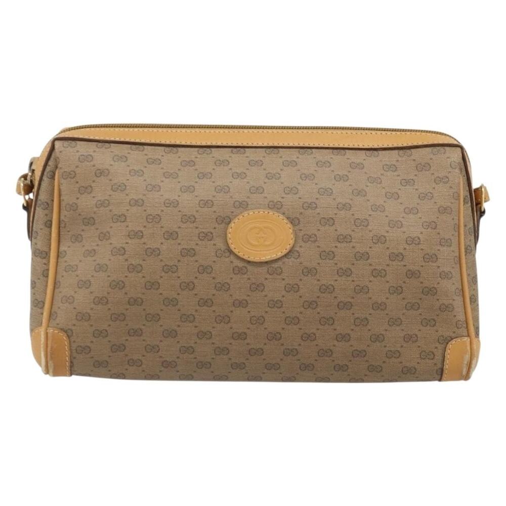 Gucci Micro GG Supreme Shoulder Bag Beige